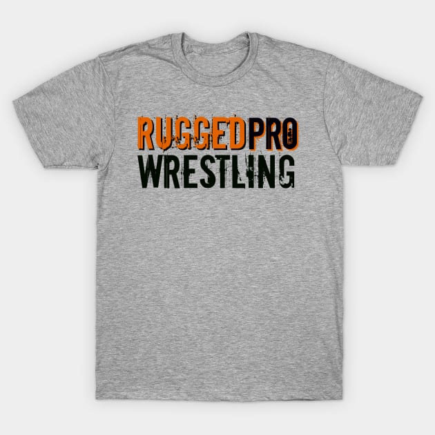 RUGGEDpro black/orange logo T-Shirt by AustinFouts